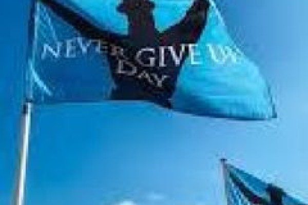 Never Give Up Flag Never Give Up Flag