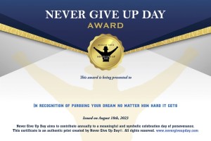 Certificate In Recognition of Pursuing Your Dream No Matter How Hard It Gets Certificate In Recognition of Pursuing Your Dream No Matter How Hard It Gets