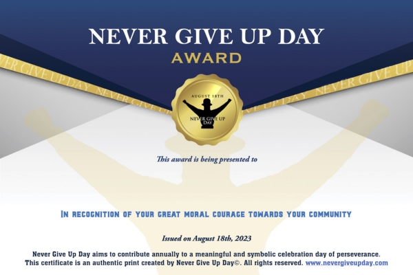 Certificate In Recognition of Your Great Moral Courage Towards Your Community Certificate In Recognition of Your Great Moral Courage Towards Your Community
