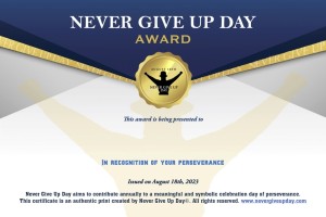 Certificate In Recognition of Your Perseverance Certificate In Recognition of Your Perseverance
